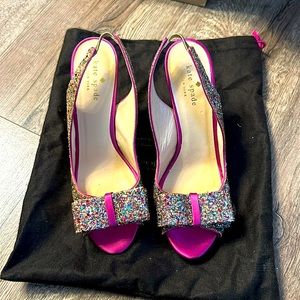 Kate spade glitter shoes , perfect for the new year !